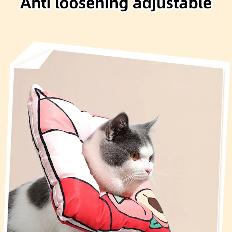 Soft Cat Recovery Cone – Comfortable Elizabethan Collar for Cats | Anti-Lick, Post-Surgery Wound Healing Neck Cone