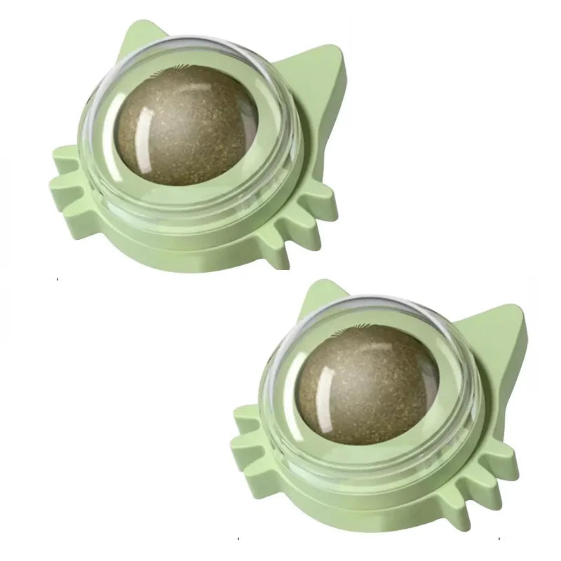 Lickable Catnip Balls – Funny Chew Toy for Cats | Dental Care, Treat & Play